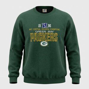 Vtg 1996 Green Bay Packers NFC Central Division Champions Sweatshirt Large Logo7